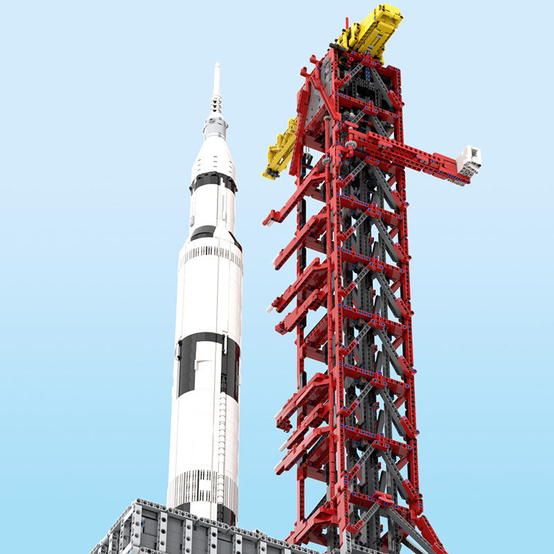 moc-60088 launch tower mk i for saturn v (21309/92176) with crawler - 4