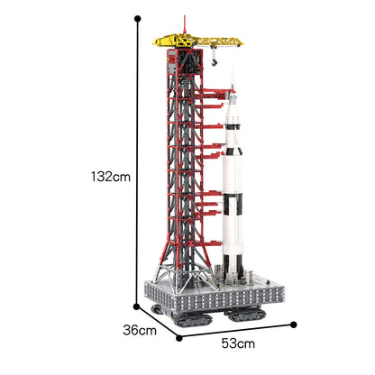 moc-60088 launch tower mk i for saturn v (21309/92176) with crawler - 6