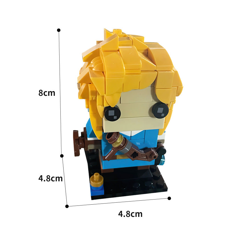 moc-61395 link brickheadz - zelda breath of the wild - 4