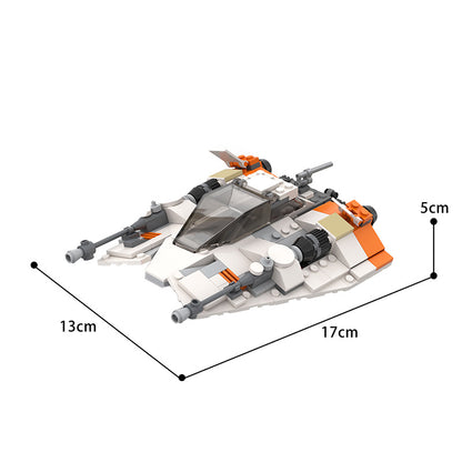 moc-61894 t-47 snowspeeder from star wars - 270 pcs - 2