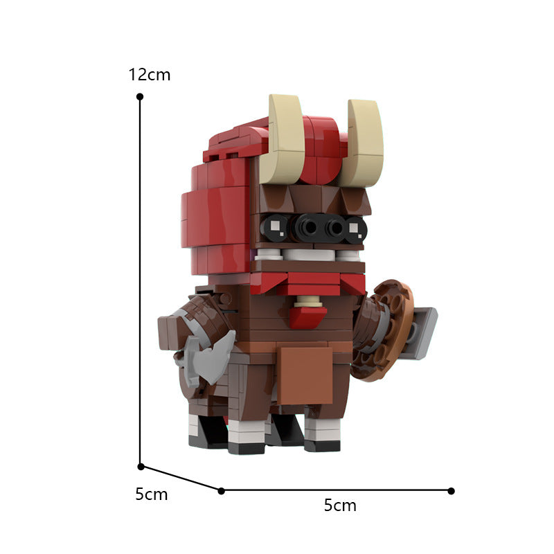 moc-63736 red lynel brickheadz from the legend of zelda: breath of the wild - 3