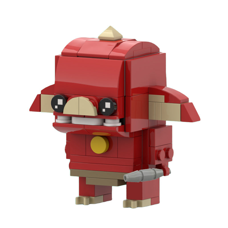 moc-63737 red bokoblin (breath of the wild) brickheadz - 98 pcs - 3