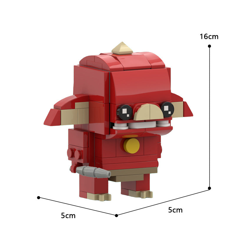 moc-63737 red bokoblin (breath of the wild) brickheadz - 98 pcs - 1