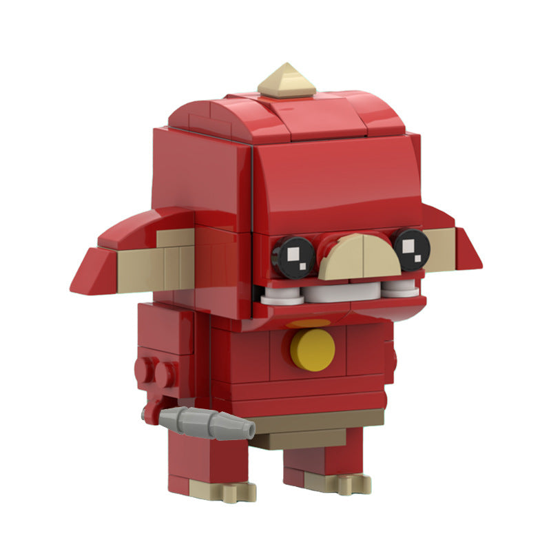 moc-63737 red bokoblin (breath of the wild) brickheadz - 98 pcs - 2