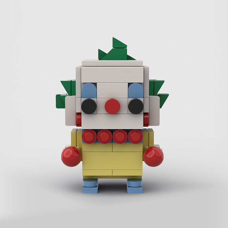 moc-64660 killer klowns brickheadz from outer space - spike, shorty and jumbo - 3