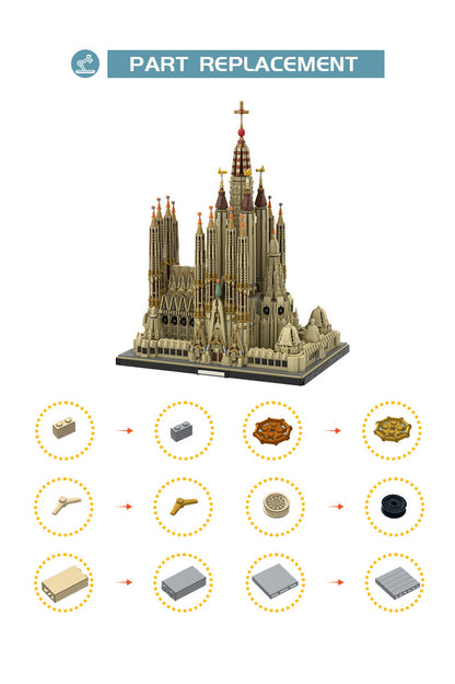 moc-65795 barcelona sagrada familia   10035 pcs - 2