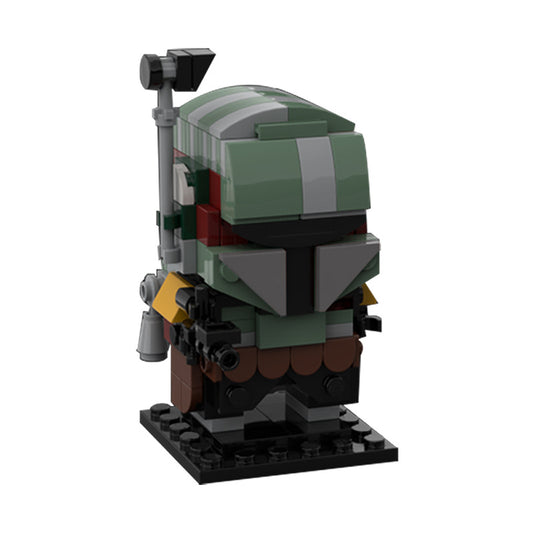 moc-65926 boba fett brickheadz - star wars the mandalorian season 2 - 1