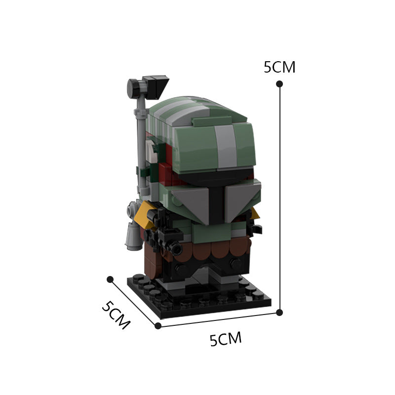 moc-65926 boba fett brickheadz - star wars the mandalorian season 2 - 3