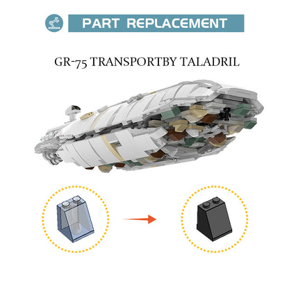 moc-66706 start wars GR-75 transport - 884 pcs - 3