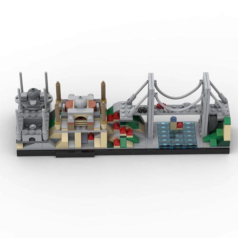 moc-67562 istanbul skyline - mosque, hagia sophia, bosporus bridge - 1