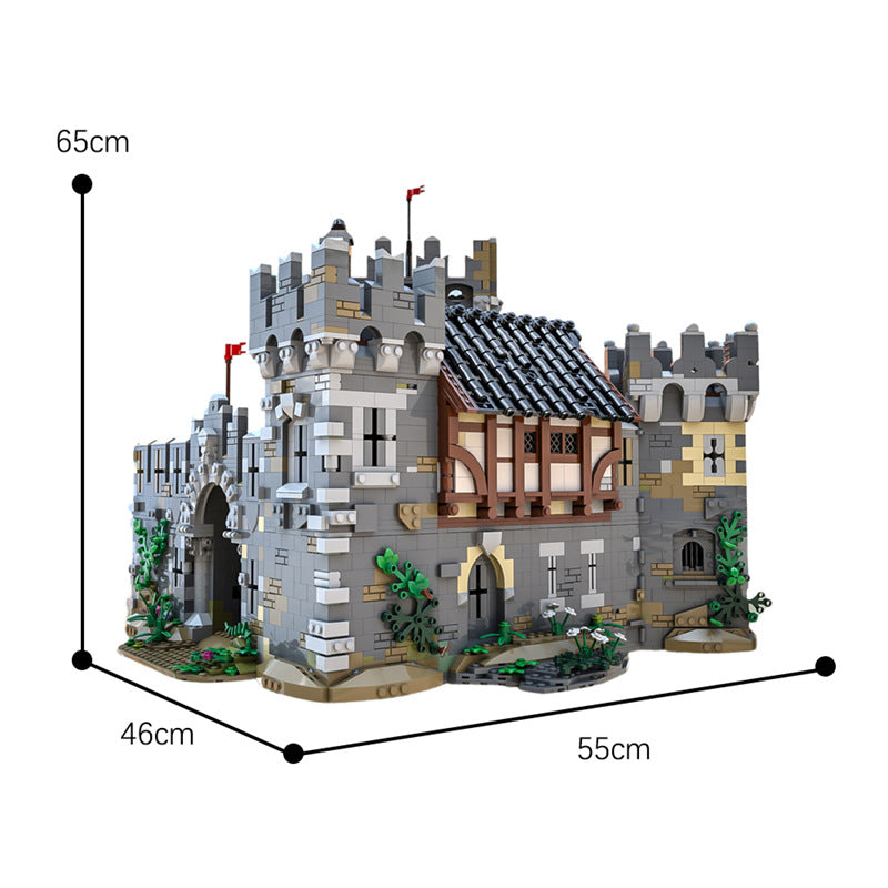 moc-68151 medieval architecture lion castle - 7543 pcs - 3