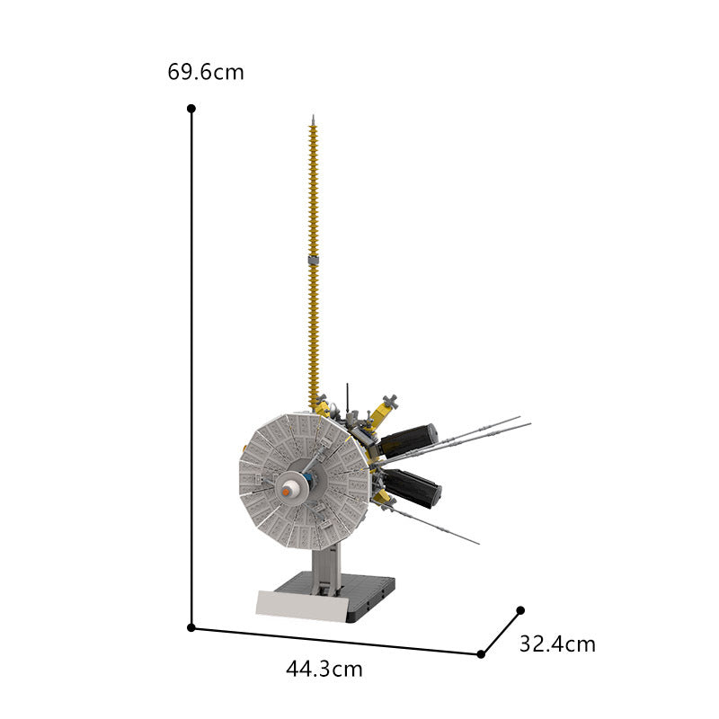 moc-68234 cassini huygens spacecraft scale 1:12 - 2096 pcs - 8