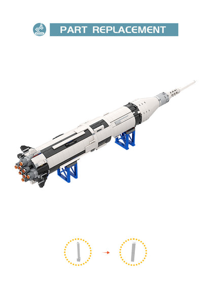 moc-68390 saturn ib - alternative build of 21309 - nasa apollo saturn v - 8