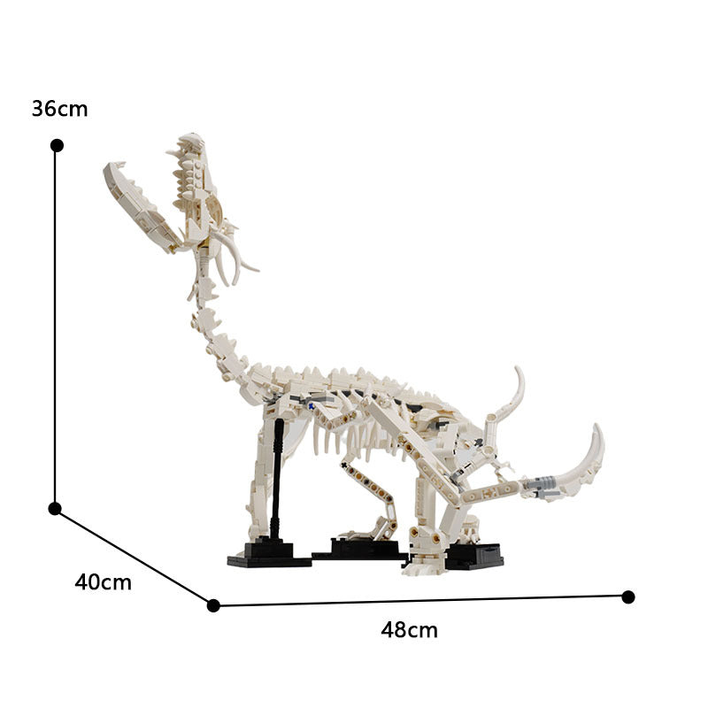 moc-69691 - lego compatible 21320 dinosaur fossil model - 617 pcs - 5