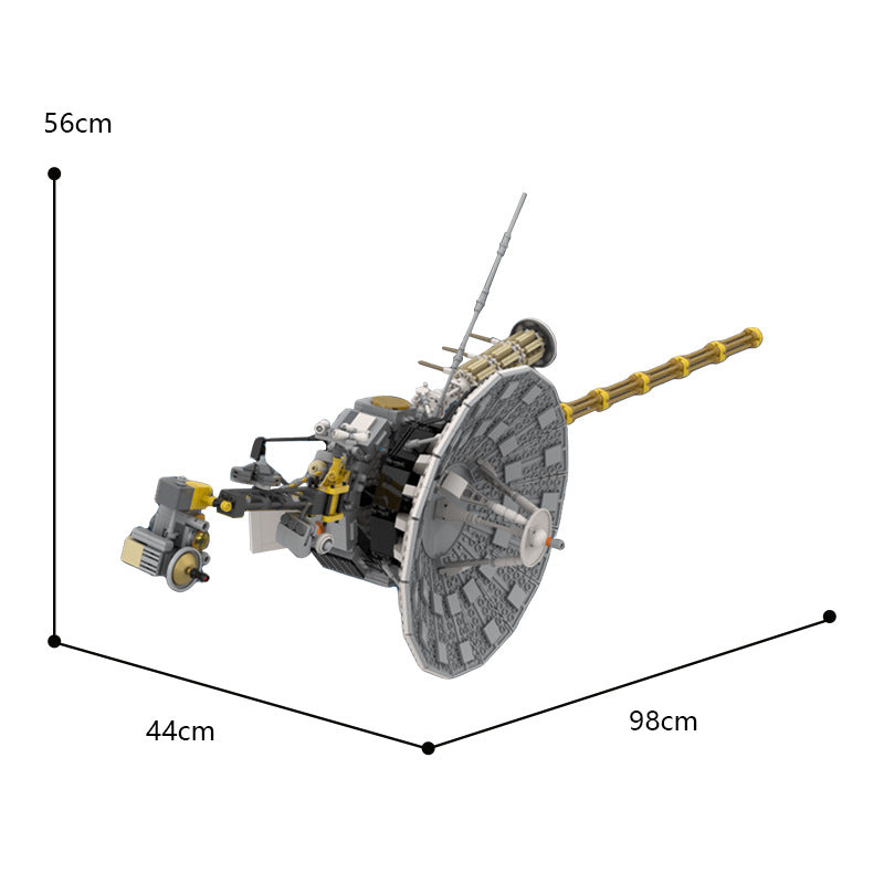 moc-71157 voyager space probe 1-2 - 1:12 scale - 1903 pcs - 5