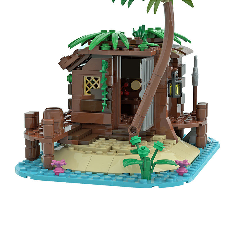 moc-71229 pirate shed / 21322 barracuda bay extension - 366 pcs-1