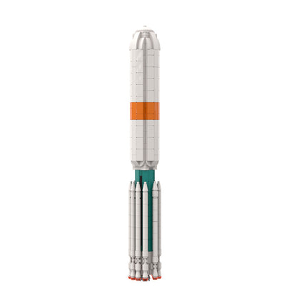 moc-71855 delta iii rocket - 1:110 scale - 593 pcs - 1