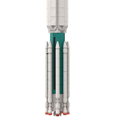 moc-71855 delta iii rocket - 1:110 scale - 593 pcs - 5