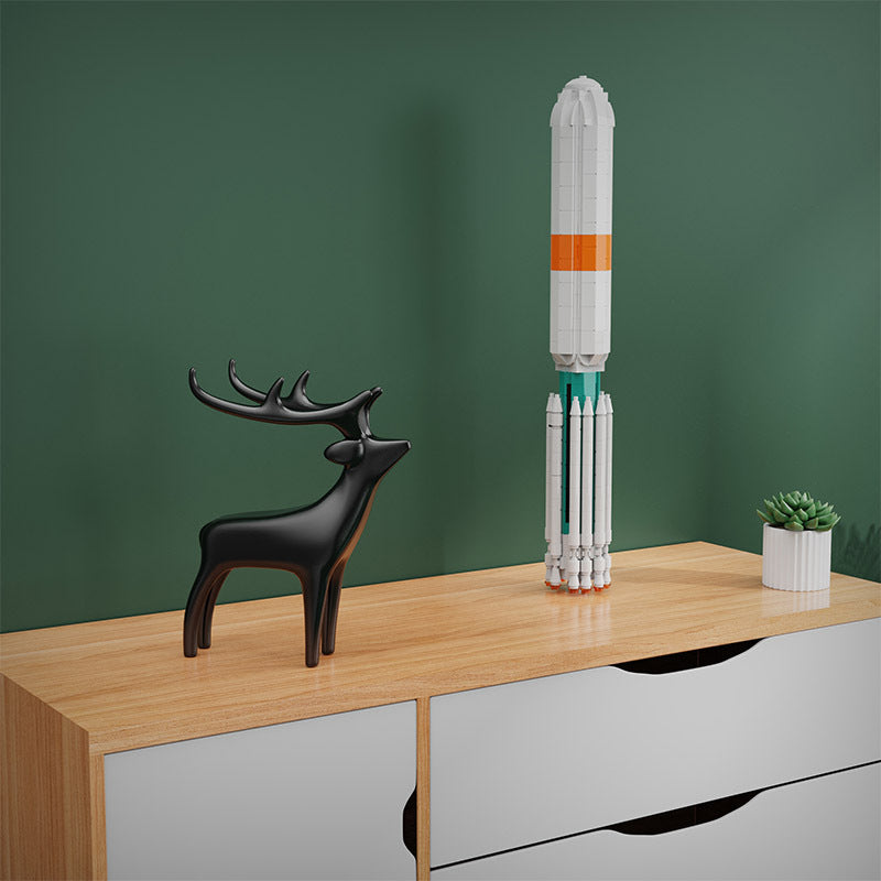 moc-71855 delta iii rocket - 1:110 scale - 593 pcs - 7