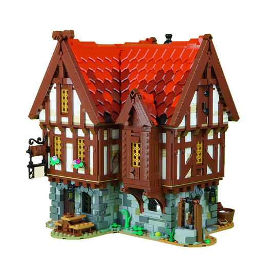 moc-72838 medieval tavern with inn matches medieval blacksmith - 1