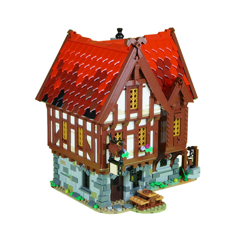 moc-72838 medieval tavern with inn matches medieval blacksmith - 2