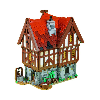 moc-72838 medieval tavern with inn matches medieval blacksmith - 3