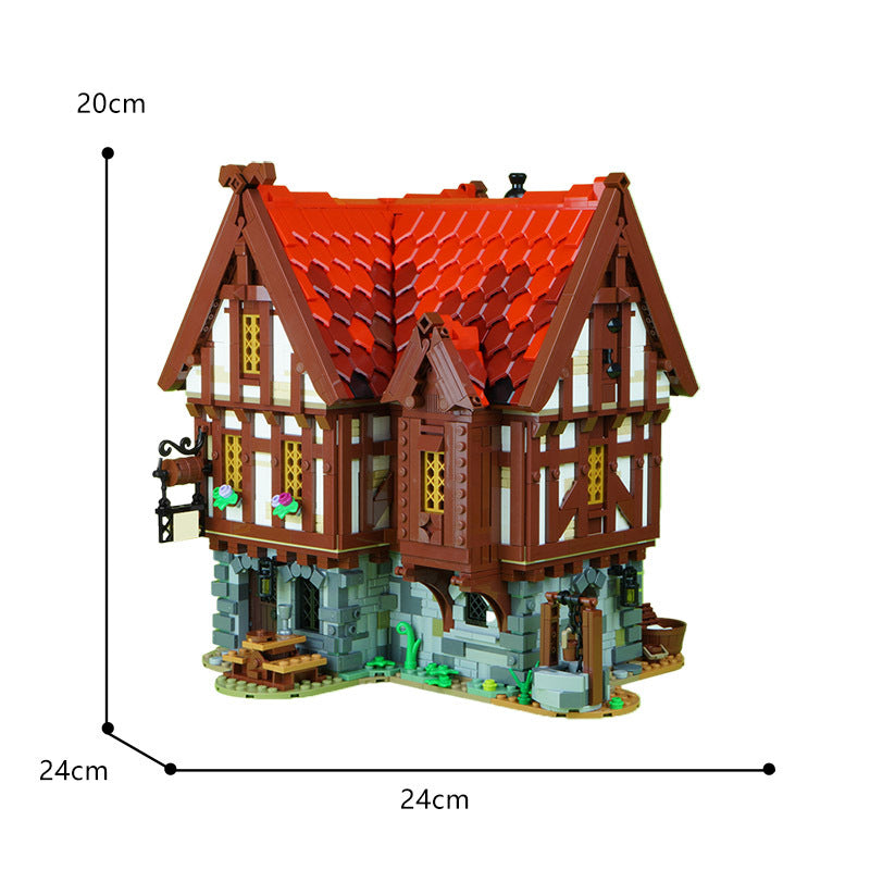 moc-72838 medieval tavern with inn matches medieval blacksmith - 7