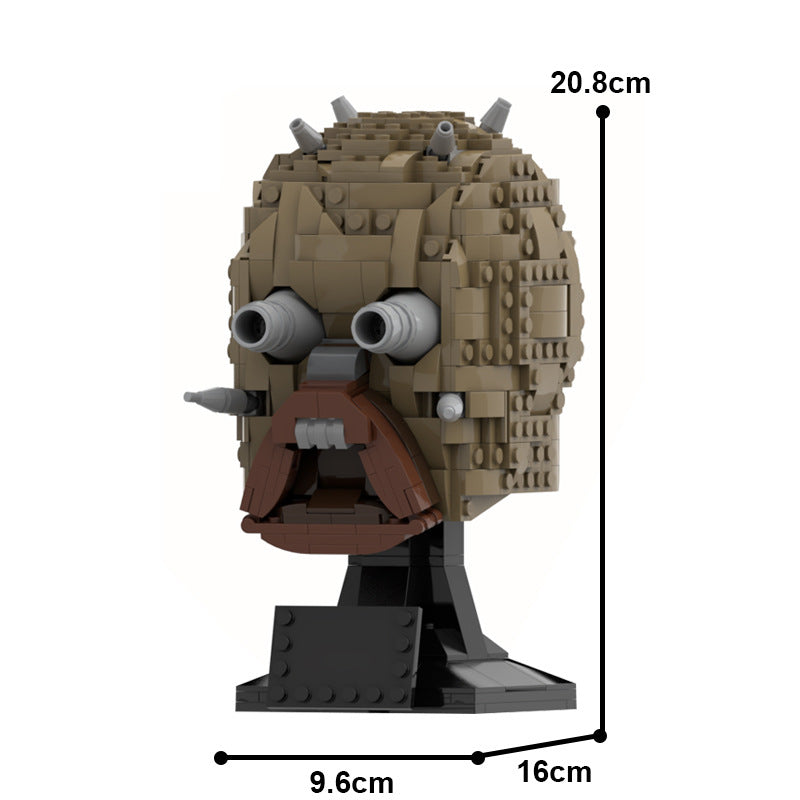 moc-73338 tusken raider mask - helmet collection style - 677 pcs - 1