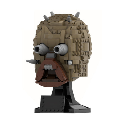 moc-73338 tusken raider mask - helmet collection style - 677 pcs - 4