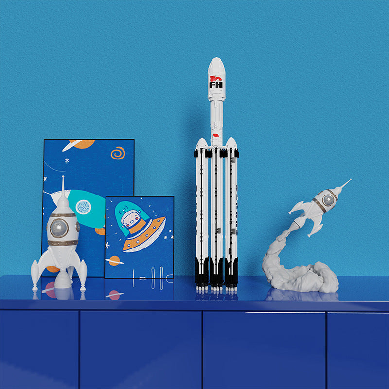 moc-73911 falcon 9 collector’s edition 1:110 scale - spacex - 1797 pcs - 7