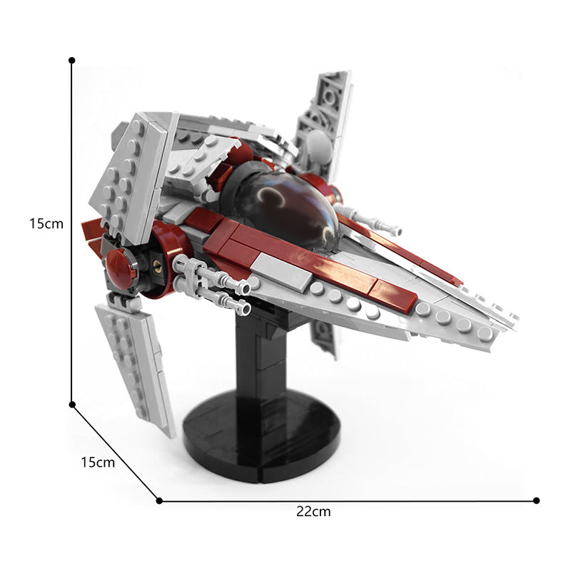 moc-74082 alpha-3 nimbus-class v-wing starfighter minifigure scale - 4