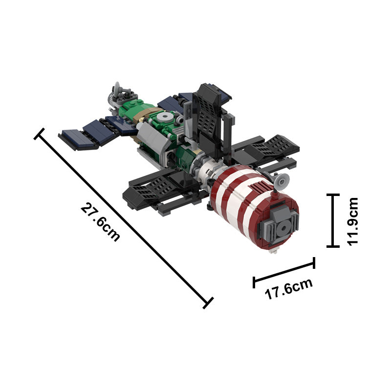 moc-74674 soviet space stations salyut 7 - 1:110 scale - 601 pcs - 1