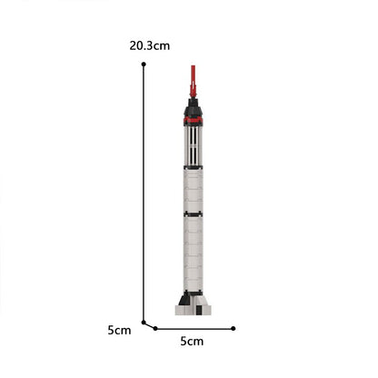 moc-79193 mercury redstone 1:110 scale - manned spaceflight - 60 pcs - 2