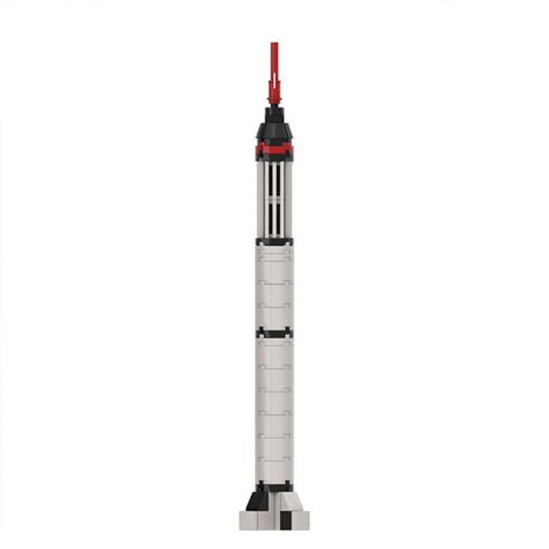 moc-79193 mercury redstone 1:110 scale - manned spaceflight - 60 pcs - 3