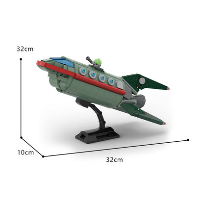 moc82707 planet express delivery ship from futurama - 628 pcs - 2