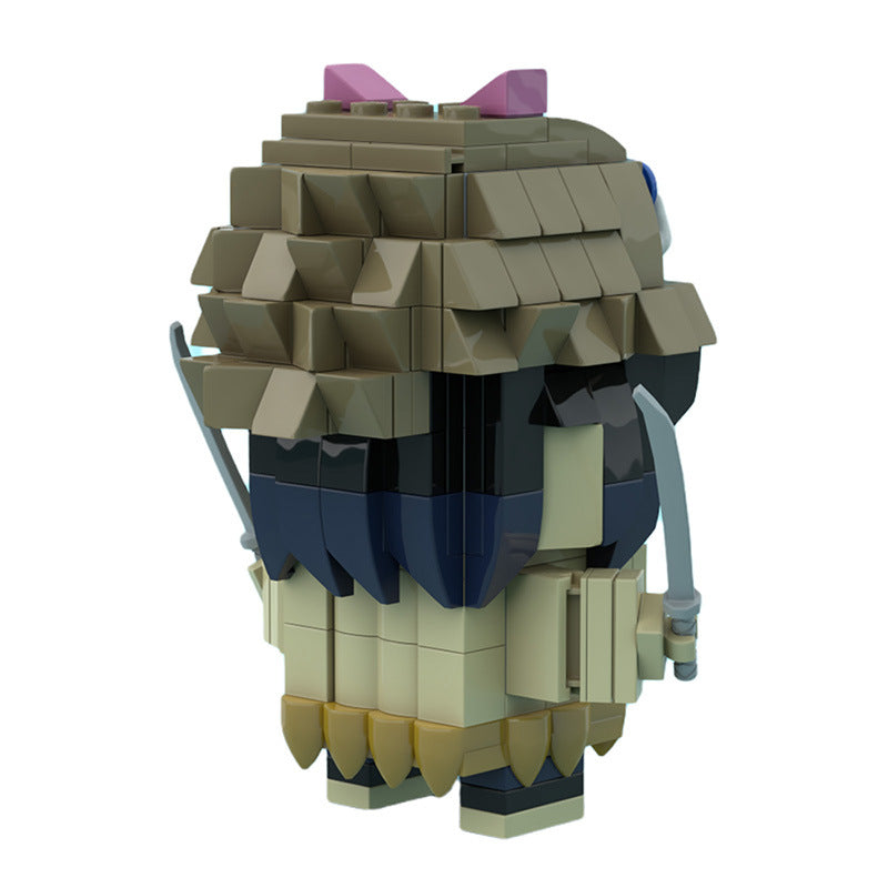 MOC-84005 Hashibira Inosuke Brickheadz In Demon Slayer Animate - 3