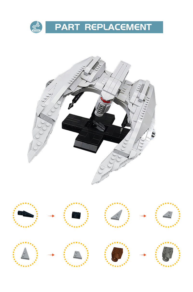 moc-85569 mk ii cylon raider - minifig scale - battlestar galactica -4