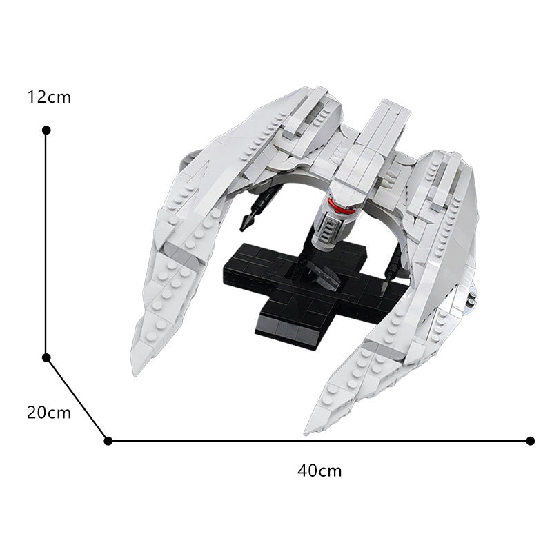 moc-85569 mk ii cylon raider - minifig scale - battlestar galactica -5