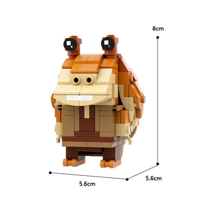 moc-86000 jar jar binks brickheadz from the star wars - 172 pcs - 1