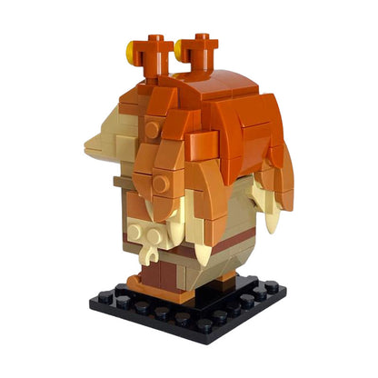 moc-86000 jar jar binks brickheadz from the star wars - 172 pcs - 4