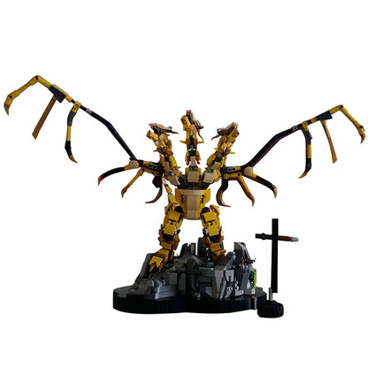 moc-86791 king ghidorah/monster zero   godzilla - 741 pcs - 1