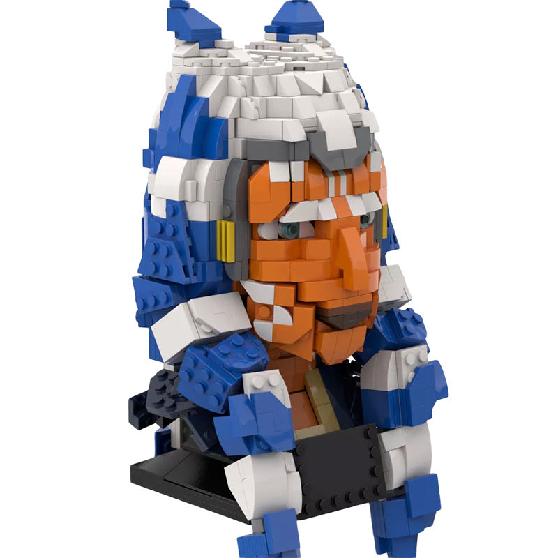 moc-87040 ahsoka tano fulcrum - star wars helmet collection - 1054 pcs - 4