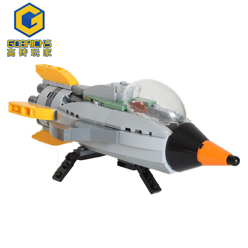 moc-88424 retro space ship for retro spaceman cmf from 2017 - 3