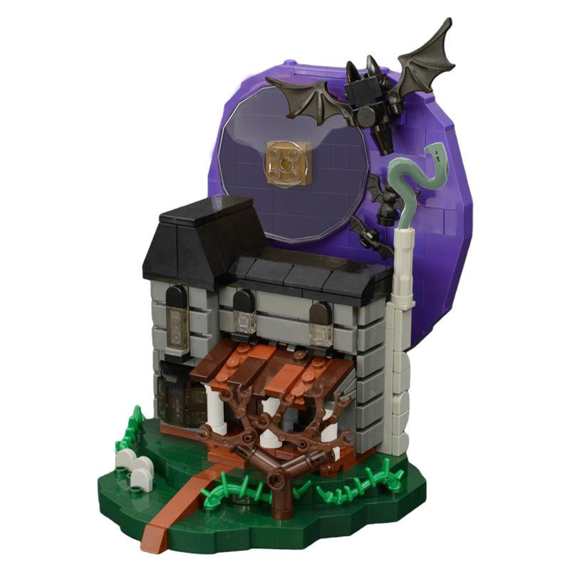 moc-89533 halloween: haunted house - 574 pcs - 1