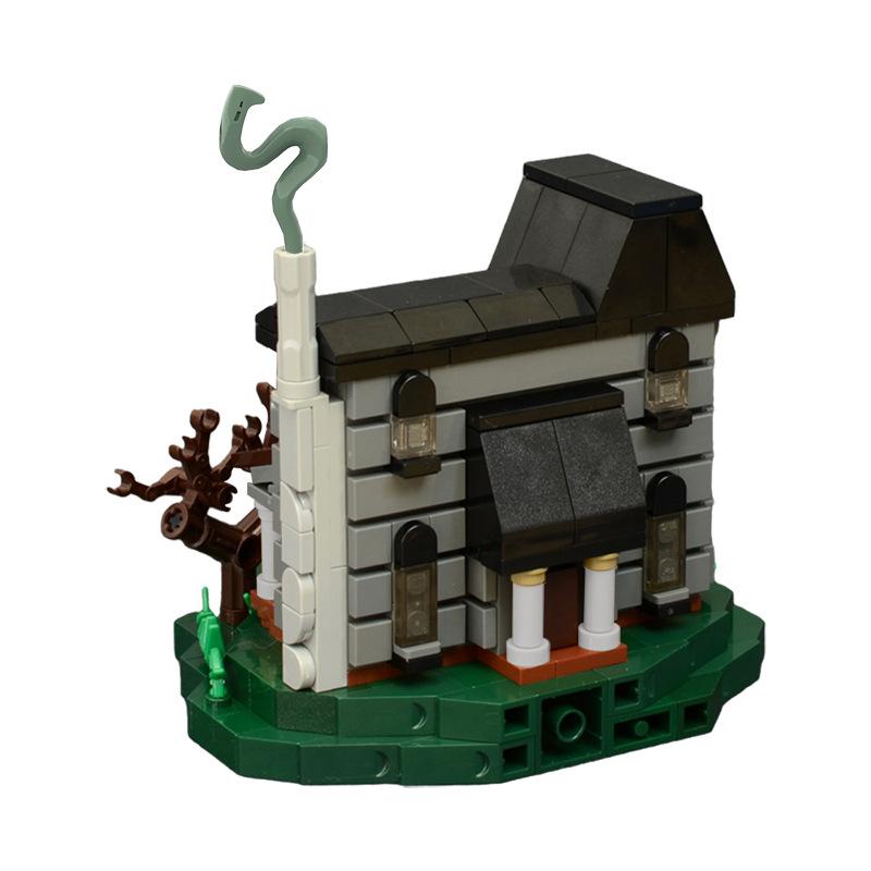 moc-89533 halloween: haunted house - 574 pcs - 2