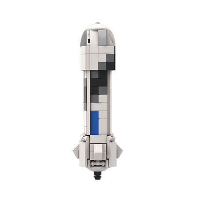 moc-90043 blue origin new shepard - 1:110 scale - 190 pcs - 3