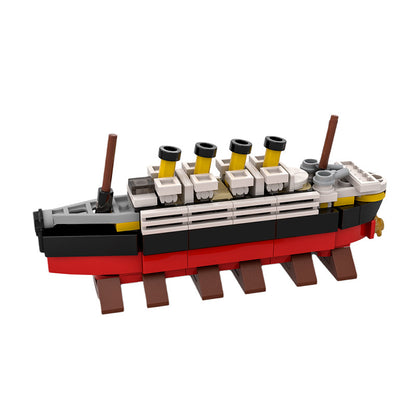 moc-90208 the micro titanic building set - 152 pcs - 3