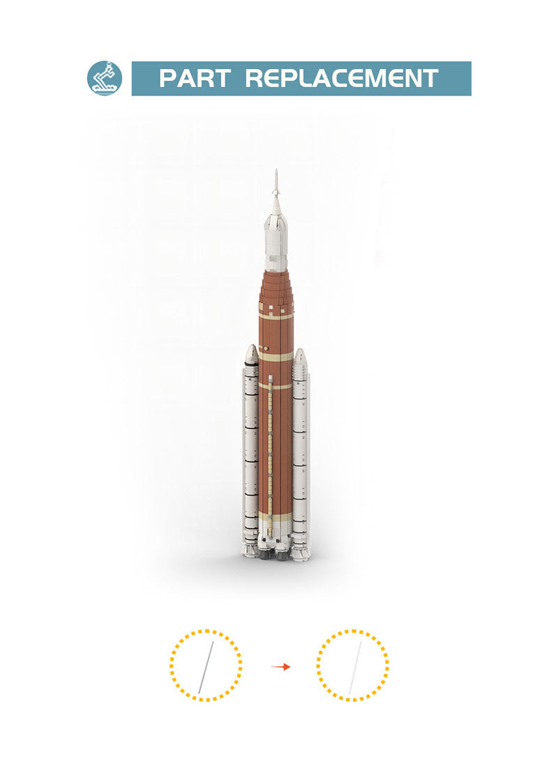 moc-92265 nasa space launch system family (sls) - 1:110 scale - 2786 pcs - 6