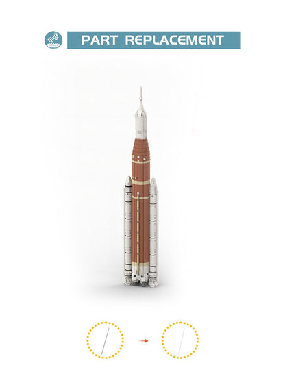 moc-92265 nasa space launch system family (sls) - 1:110 scale - 2786 pcs - 6