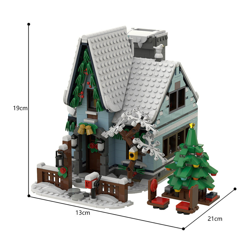 MOC-92758 Winter Cabin - Block Set - 1400 part - 5